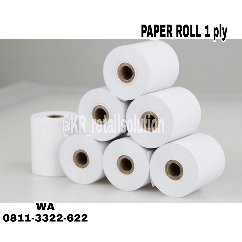 

KR Kertas Struk kasir 75 x 65, 1ply/ROLL kasir