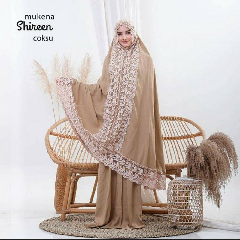 mukena shireen dewasa jumbo free tas