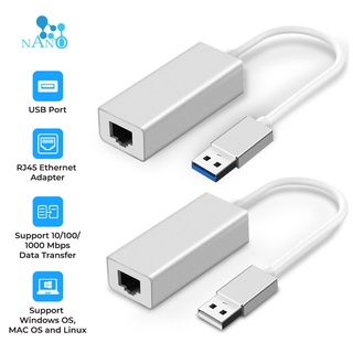 NANO CARE Ethernet RJ45 Converter USB 2.0 /3.0 To LAN  Gigabit Adapter