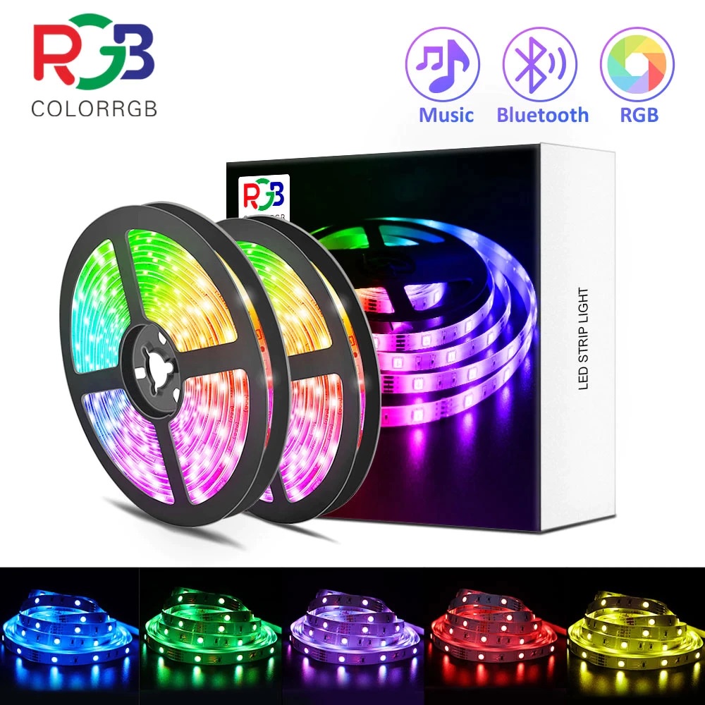 LAMPU KAMAR TIDUR DINDING AESTHETIC BLUETOOTH LED HIAS MUSIC SENSOR HANDPHONE HP CONTROLLER / LAMPU 