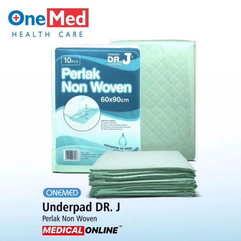 UNDERPAD DR J PERLAK ALAS POPOK 60 X 90 CM ONEMED MEDICAL ONLINE MEDICALONLINE