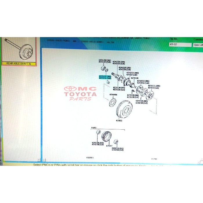 Snap Ring Roda Belakang Fortuner Hilux 90520-T0033