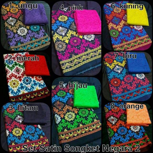 Satu set satin songket negara 2