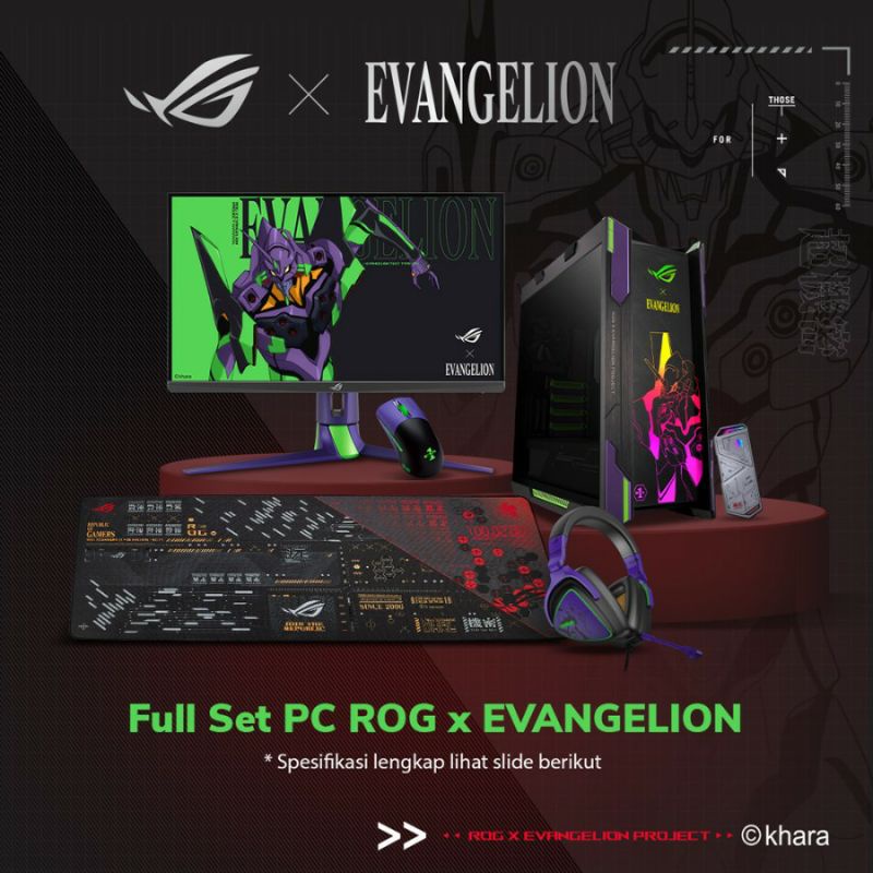 PC ASUS ROG X EVANGELION FULL SET