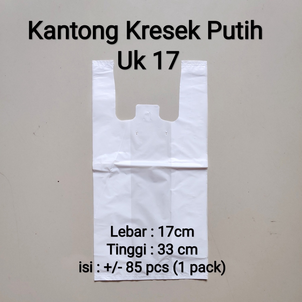 Khusus GoSend | Kantong Kresek Putih (Uk 17-24-28-35-40-50) , Plastik Kresek, Plastik Jingjing