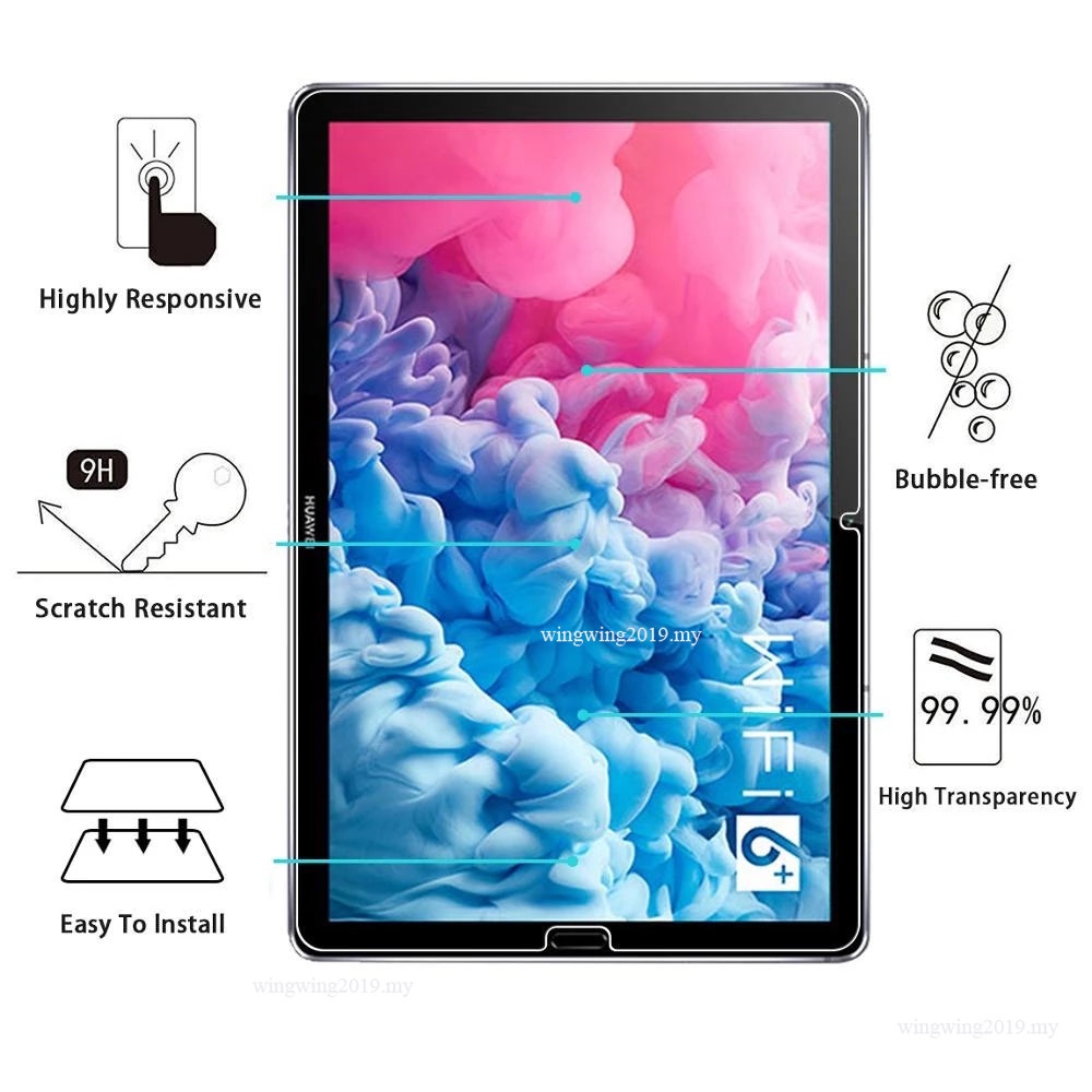 (2 Pak) Pelindung Layar Tempered Glass 9H Anti Gores Untuk Tablet Huawei MatePad 10.8 2020 SCMR-W09 SCMR-AL00