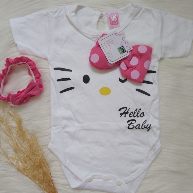 Baju Jumper Bayi PerempuanTrendy Fashion pergi jalan bandana lucu