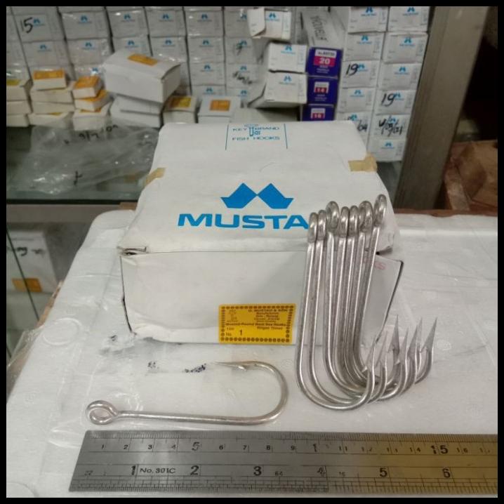 Kail Pancing Mustad 2335 No 1.3.4.5 Mata Kail Mata Pancing Kail Ikan