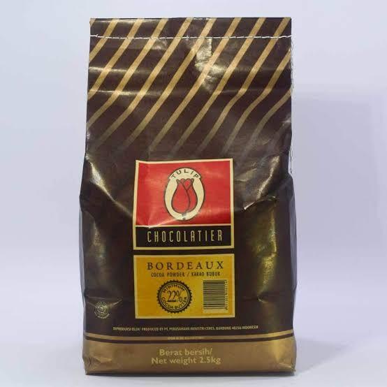 

Bahan | Tulip Bordeaux Pure Dark Cocoa Powder / Coklat Bubuk 500 Gram