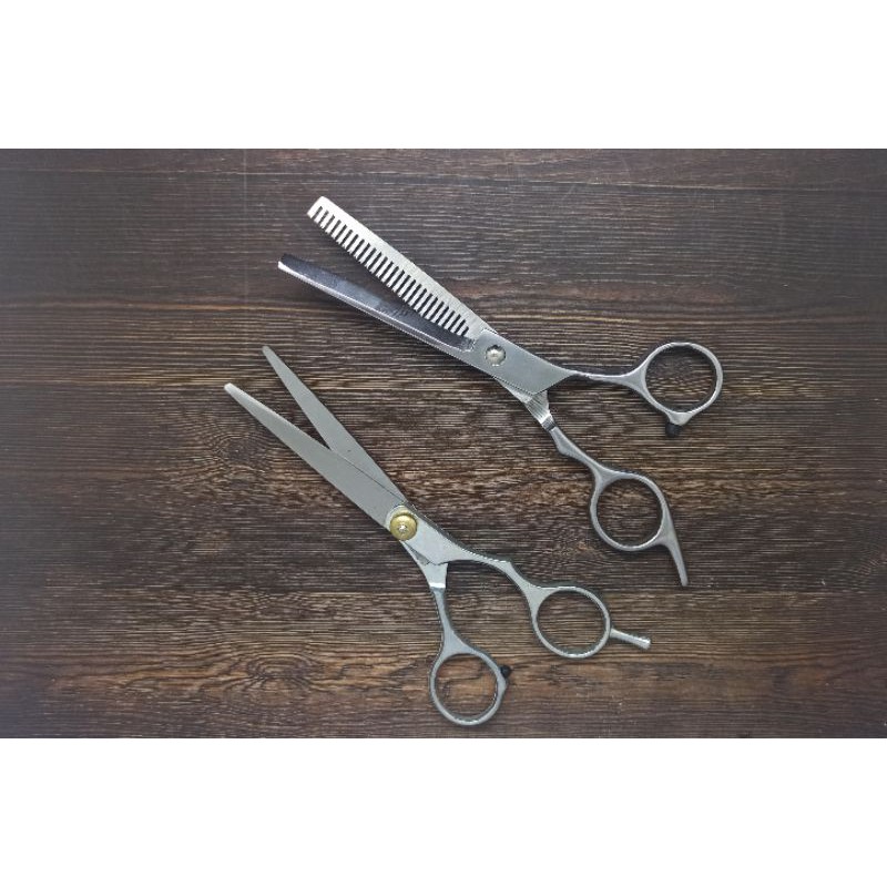 Mpro Gunting Rambut Sasak Lurus Salon Jepang Hairdressing Scissors Thinning Cut Penata Full Stainless jnp
