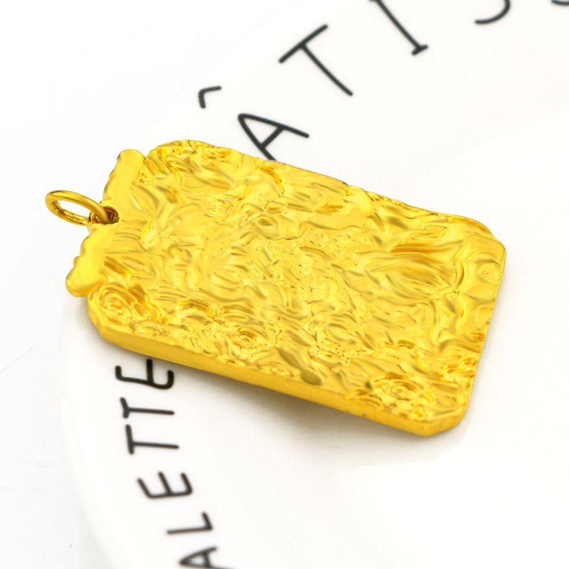 Kalung Emas Asli Kadar 375 Dengan Liontin Naga Untuk Pria