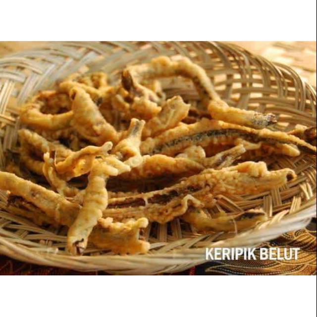 

Keripik belut. oleh oleh makanan khas solo