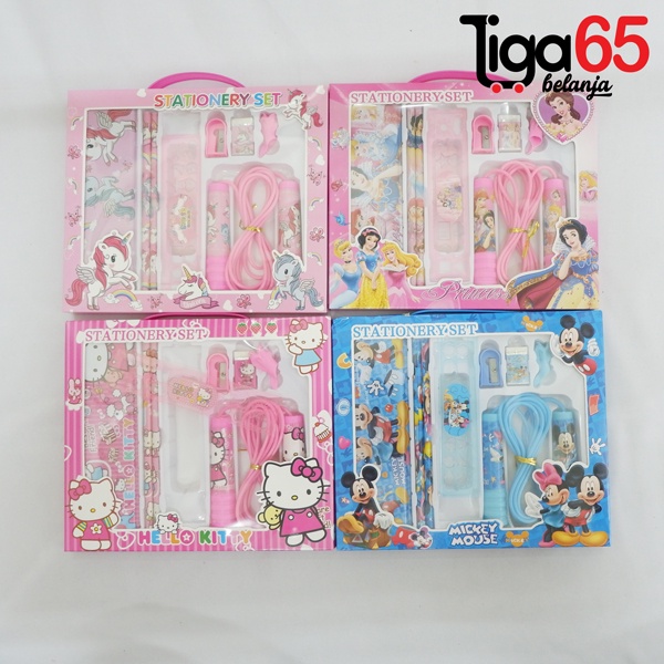 365 STATIONERY SET #40858 Buku &amp; Alat Tulis Anak / Karakter Fancy Gambar Lucu