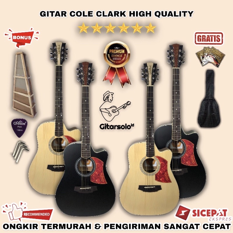 GITAR AKUSTIK COLE CLARK HIGH QUALITY