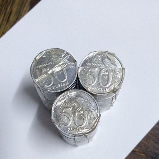 Uang Koin Kuno 50 rupiah Burung Kepodang