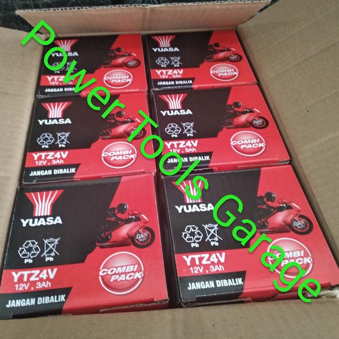 HOT PROMO AKI MOTOR VIXION,BEAT,MIO,VARIO,KHARISMA AKI KERING YUASA YTZ4V GTZ4V