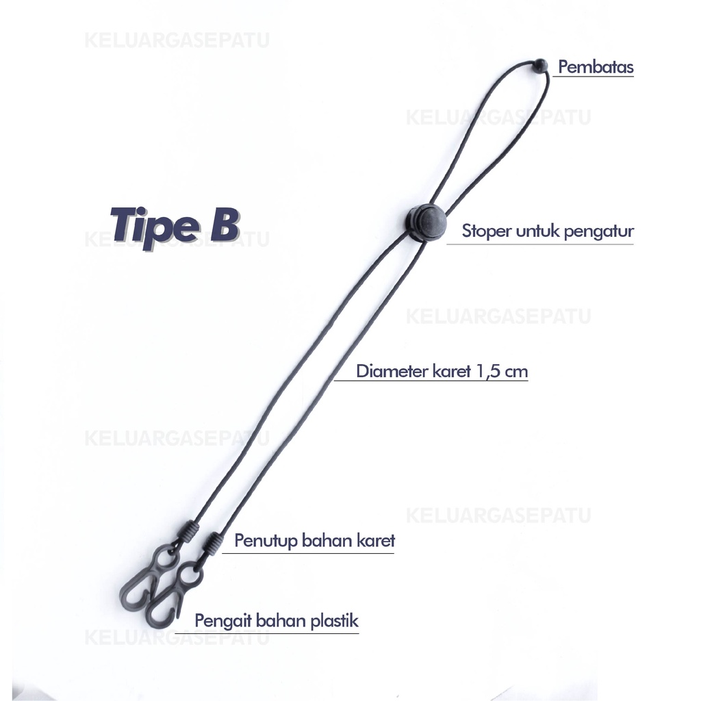 STRAP MASKER KONEKTOR MASKER LANYARD MASK With Strap KONEKTOR STRAP MASKER HIJAB MURAH
