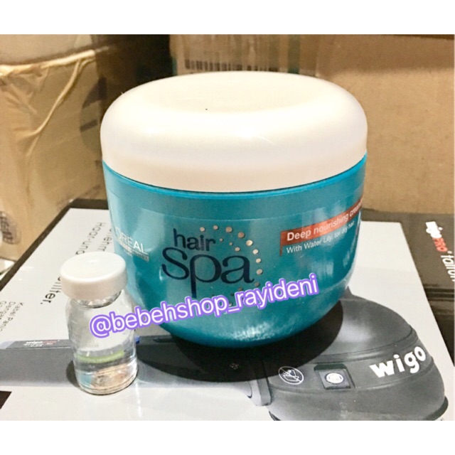 loreal l'oreal hair spa dan serum 1 paket murah (1pc hair spa dan 1pc serum)
