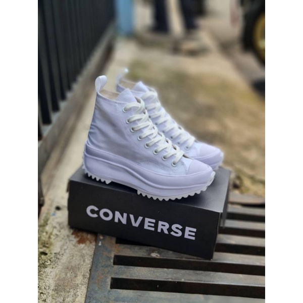 Converse Run Star Hike High White