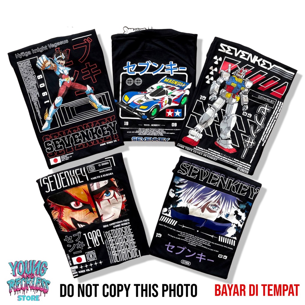 KAOS DISTRO SEVENKEY / SEVENKEY / KAOS JEPANG / KAOS TERLARIS DISTRO / KAOS SEVENKEY / KAOS ANIME