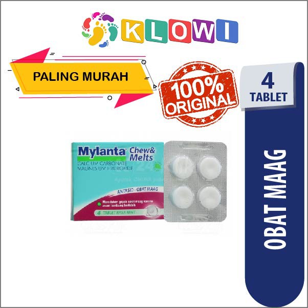 Mylanta Chew & Melts Rasa Mint 4 Tablet