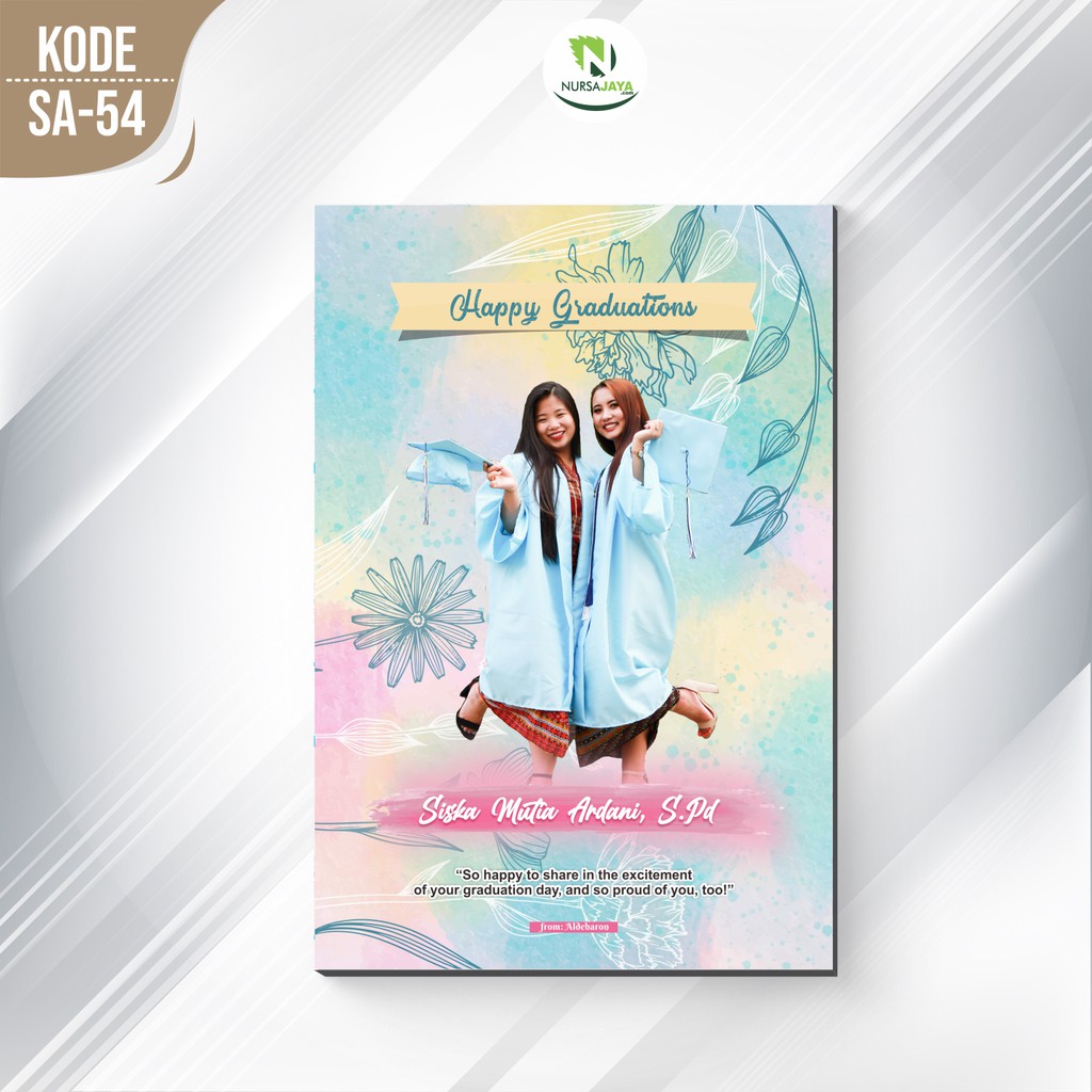 Custom Kado Hadiah Hiasan Dinding Wisuda Graduation UlangTahun Pernikahan Foto Murah Wall Decor - SA