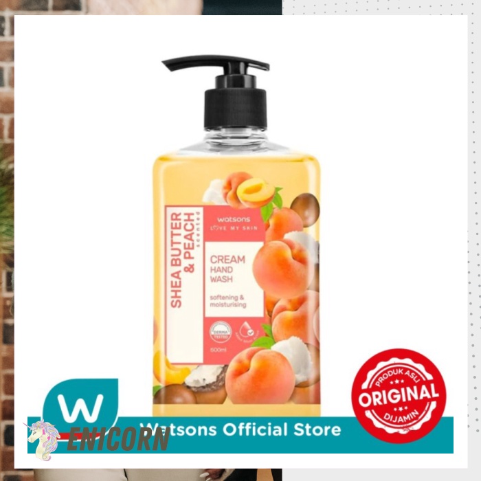 Jual [NEWTREND] WATSONS HAND WASH SHEA BUTTER PEACH SCENTED CREAM 500ML