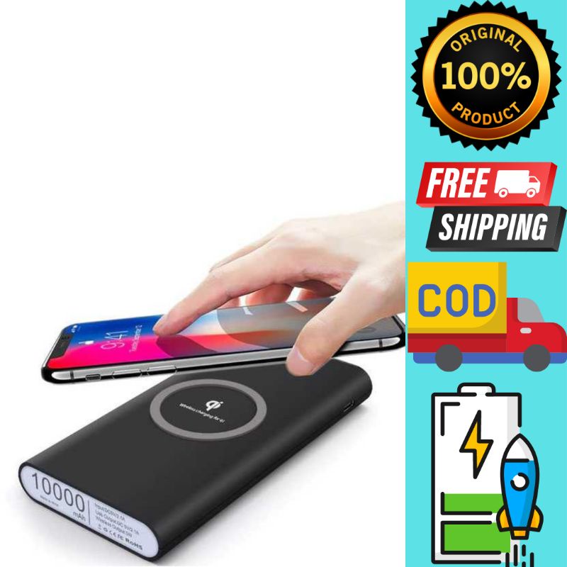 power bank wireless fast charging/power beng 10000 mAh/modul powerbank fast/wireless/wireless chargi