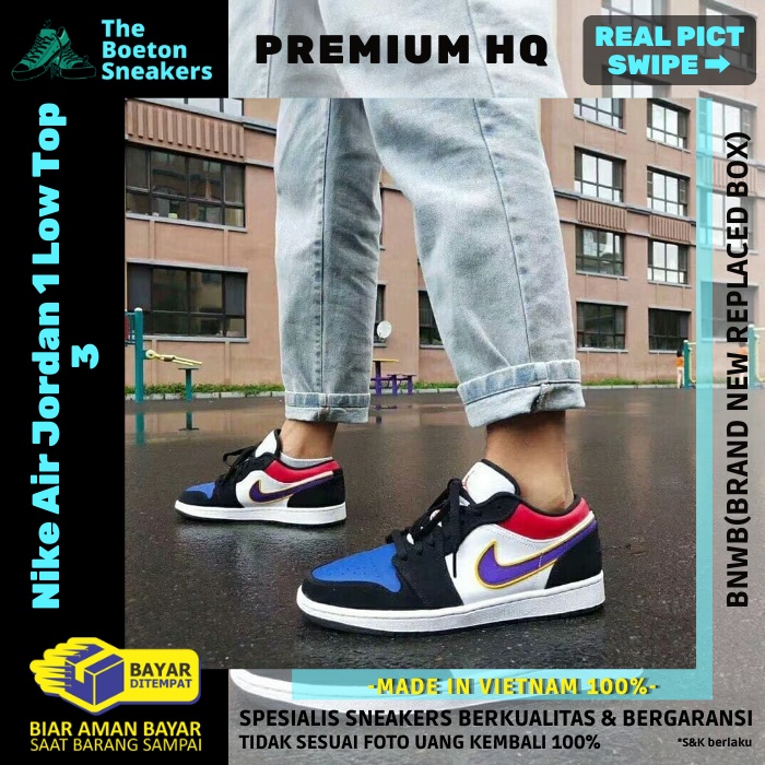 jordan 1 low top 3 lakers