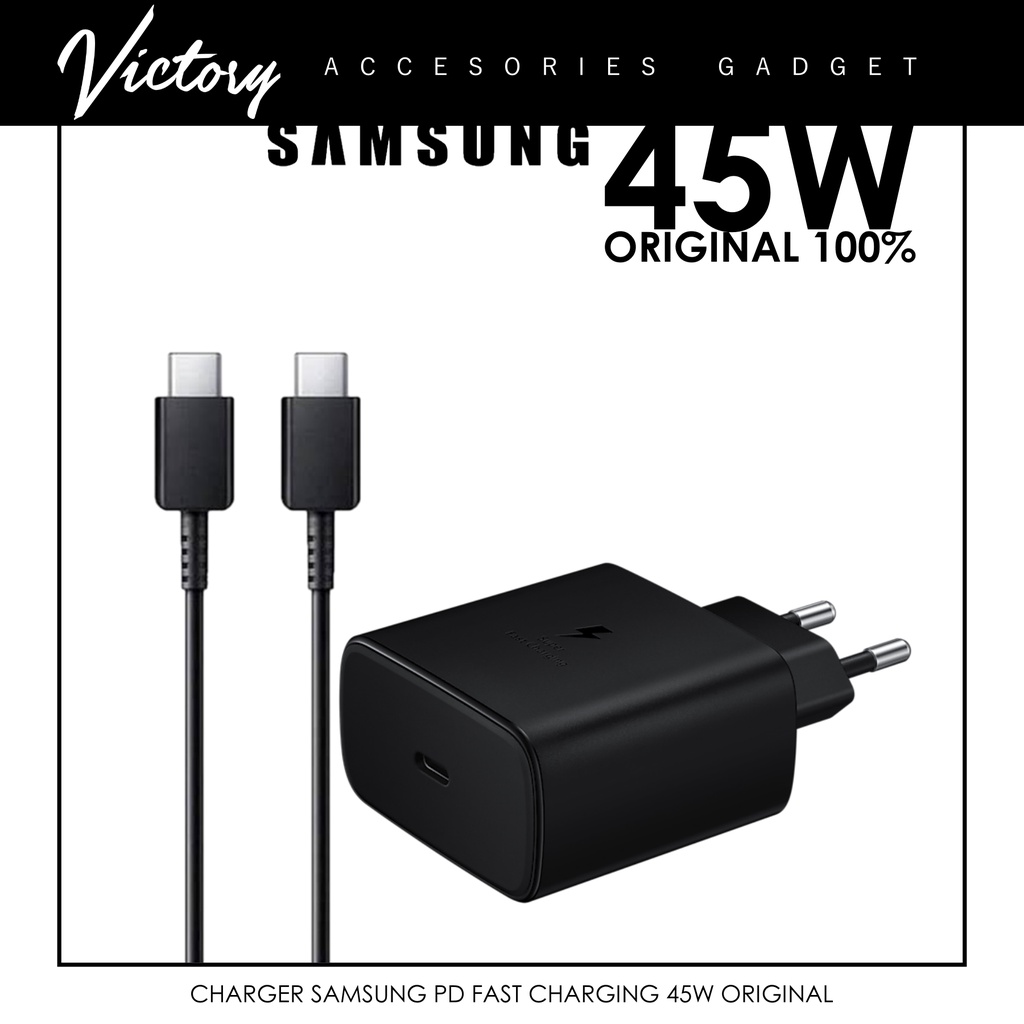 Victory Charger Samsung 45W ORIGINAL 100% Fast Charging Type C to Type C