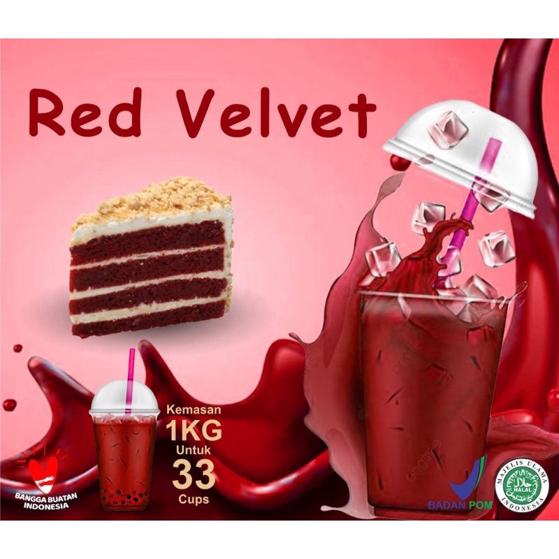 

Serbuk minuman 1kg rasa redvelvet