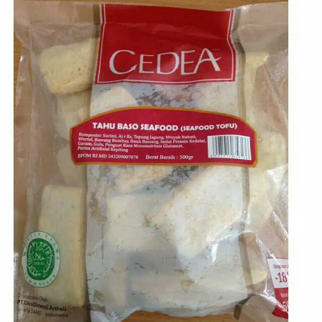 

Cedea Seafood Tofu / tahu baso seafood 500gr