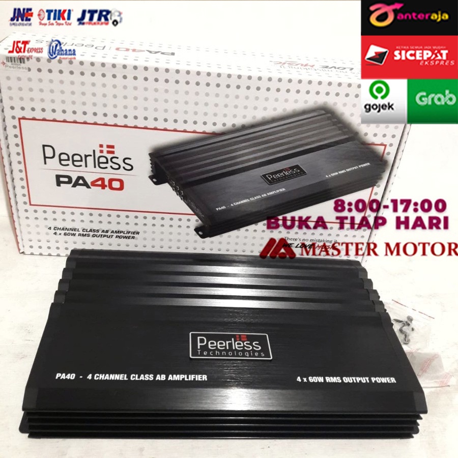 Jual Power Amplifier Peerless 4 Channel Class AB 4x60W - Power Amp ...