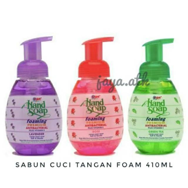 SABUN CUCI TANGAN FOAM YURI 410 ML BOTOL PUMP ANTIBACTERIAL ANTI BAKTERI ANTI KUMAN