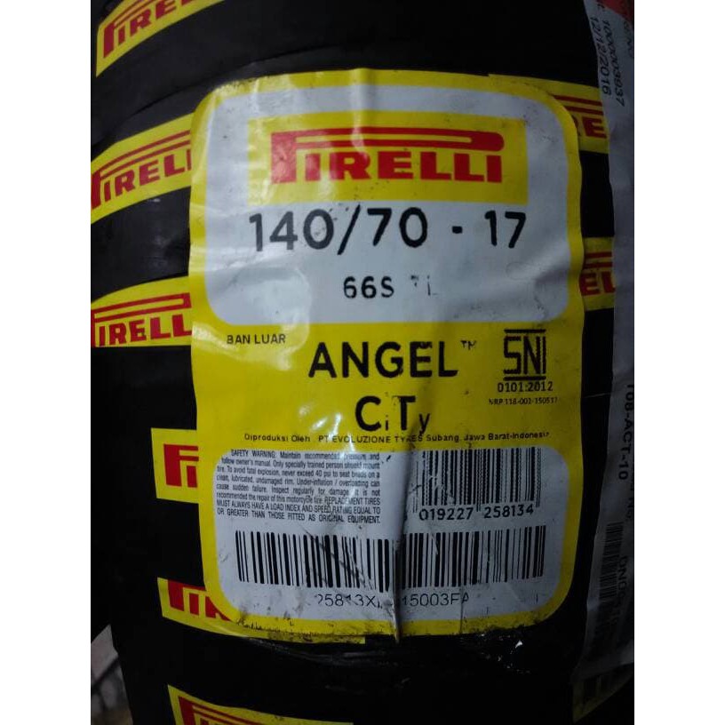 (100% GOOD QUALITY) ban PIRELLI tubeless 140/70-17 Angel City