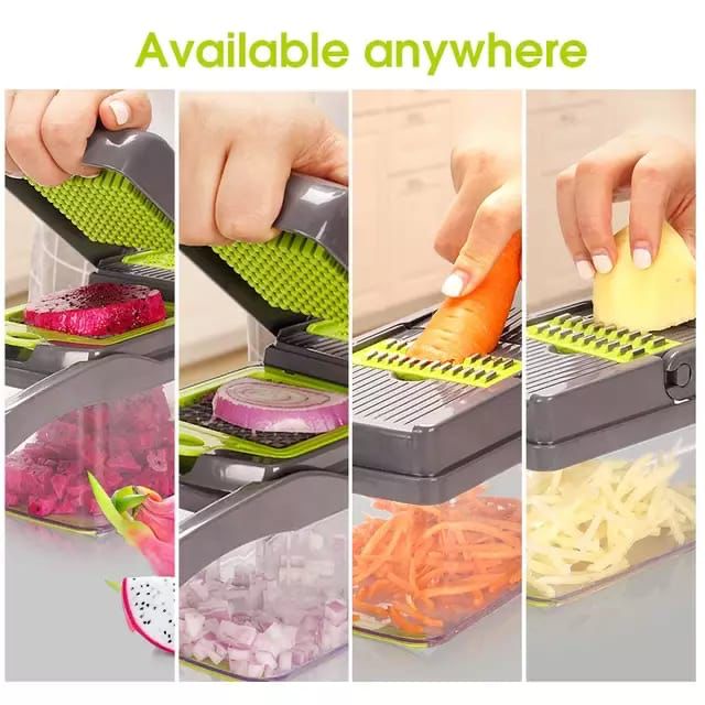 VEGETABLE CHOPPER 11- IN 1 Alat Pemotong Dan Pemarut Buah/sayur Mlultifungsi (HOKKY)