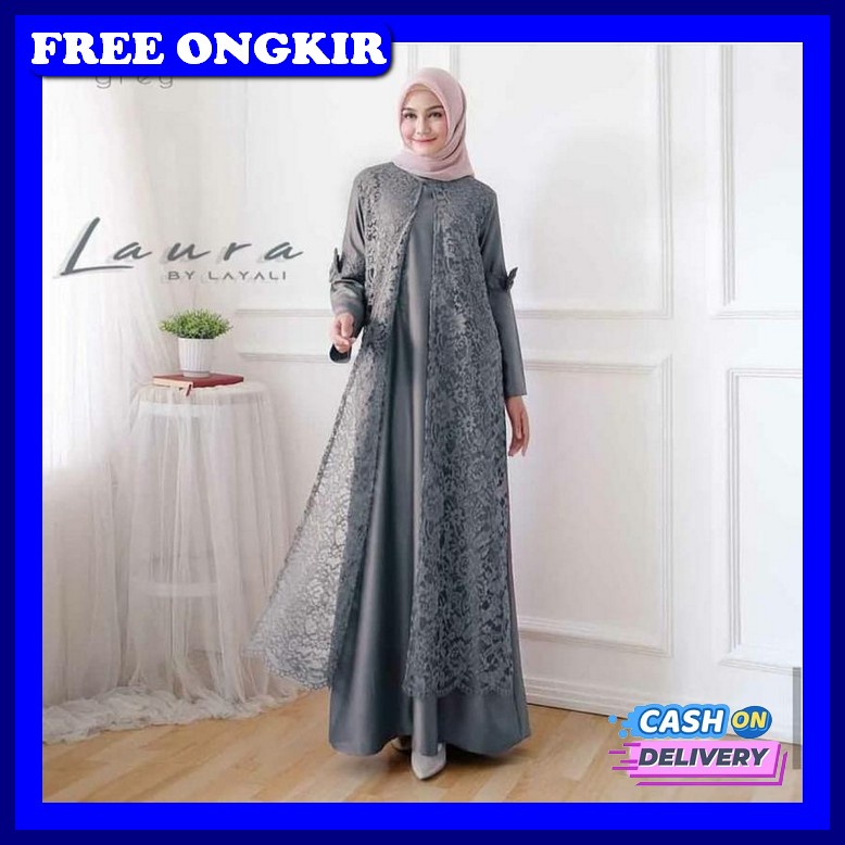Gamis Wanita Terbaru 2021 / Gisel Set Maxy / Gamis Motif Terbaru / Gamis Wanita Terbaru 2022 / Gamis