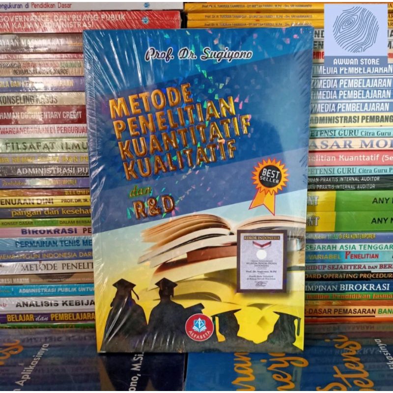 buku METODOLOGI PENELITIAN KUANTITATIF KUALITATIF dan R&D - Sugiyono | terbaru bestseller