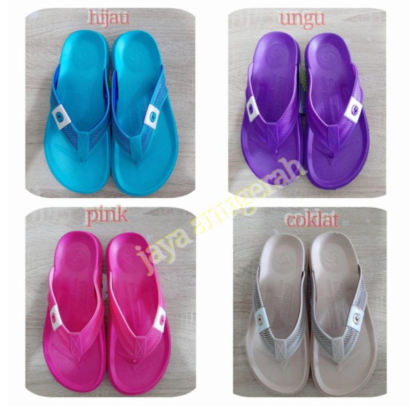 Sandal Japit Wanita Bahan Karet Ringan GOSOME 927M