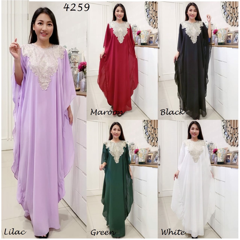 Dress Kaftan Ceruty / Kaftan Panjang Kekinian / Kaftan Terbaru 2022