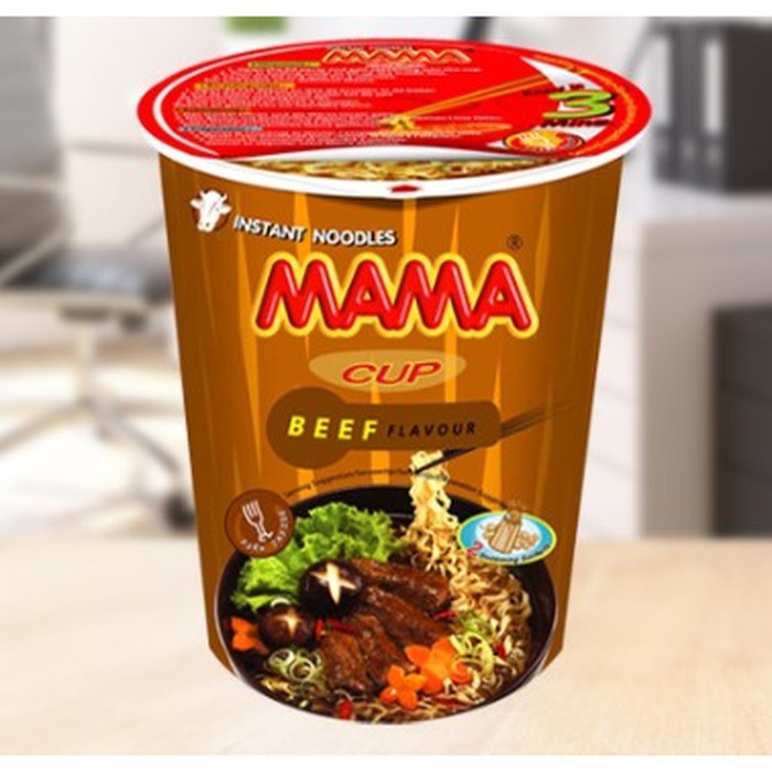 MAMA Cup Noodle Beef Flavour 60gr Made in Thailand