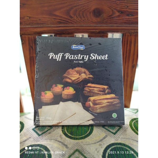 

puff pastry bon checf isi 4 lembar besar