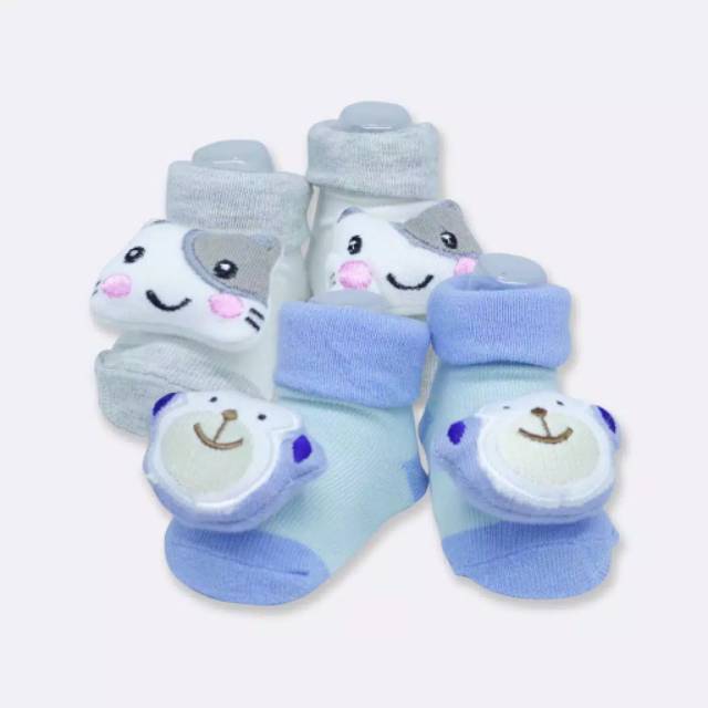 Kaos Kaki Bayi Newborn Baby Korea Lucu Motif Animal Sepatu Bayi Kaus Kaki 3D Bayi Prewalker Shoes