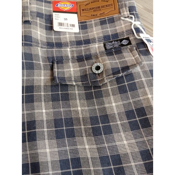 Celana Tartan Pria Panjang Dickies Premium Celana Tartan Motif Kotak Garis