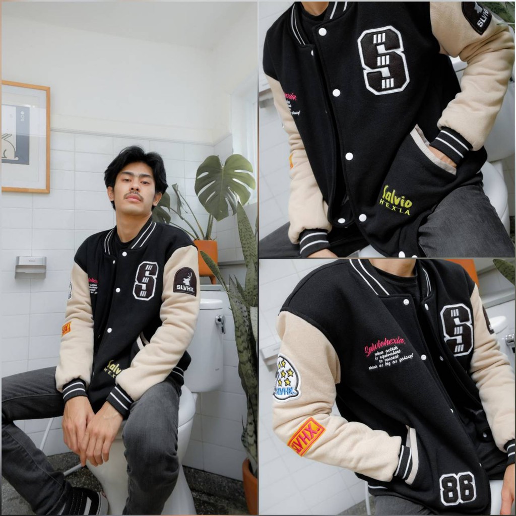 JAKET PRIA - JAKET VERSITY - ORIGINAL SALVIO HEXIA - JAKET BASEBALL