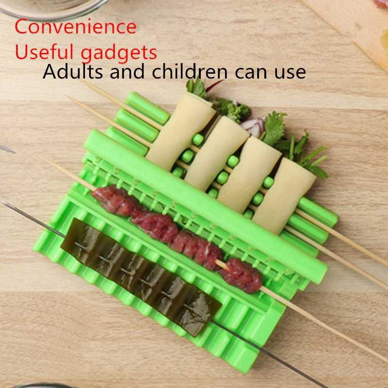 CHUANROUQI5 Alat Bantu Tusuk Sate Skewers Maker String Box - CHNQI5