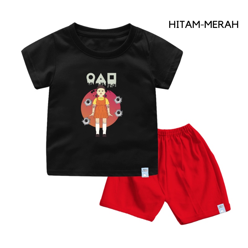 Setelan Baju Anak Sqd GAME Usia 1-9 Tahun Lengan Pendek Bahan Katun Combed 30s Lembut dan Nyaman di Pakai Harian Bonanzakid