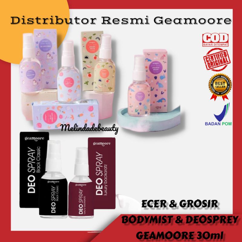 (NO BOX) ECER GROSIR BODYMIST/DEOSPREY TAWAS GEAMOORE 30ml