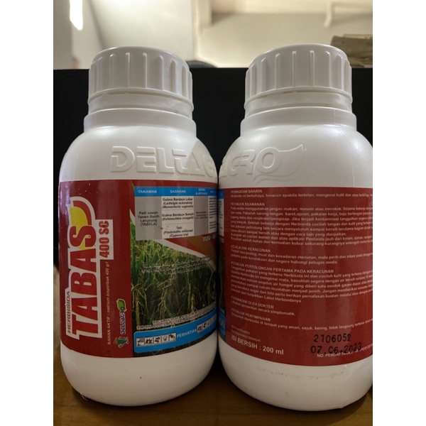HERBISIDA PADI TABAS 400SC 200ml HERBISIDA SISTEMIK PURNA TUMBUH