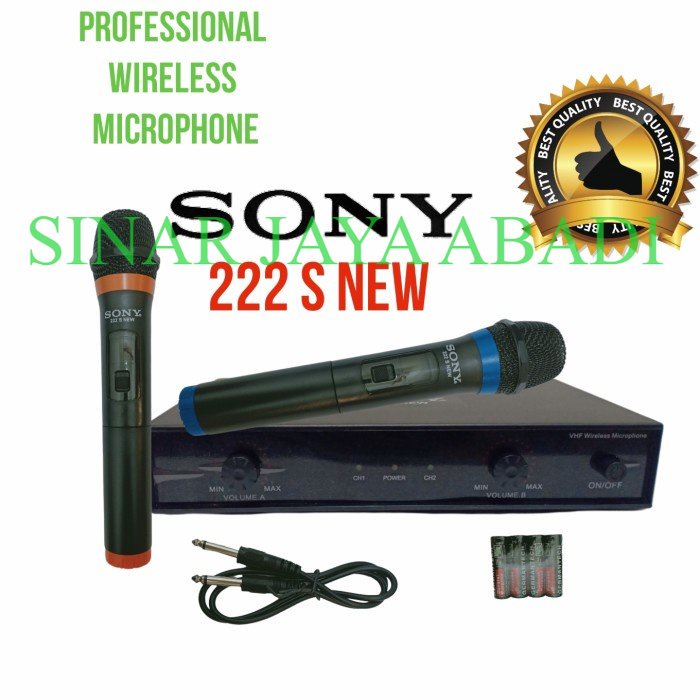 MICROPHONE WIRELESS mic wireless sony 222s new